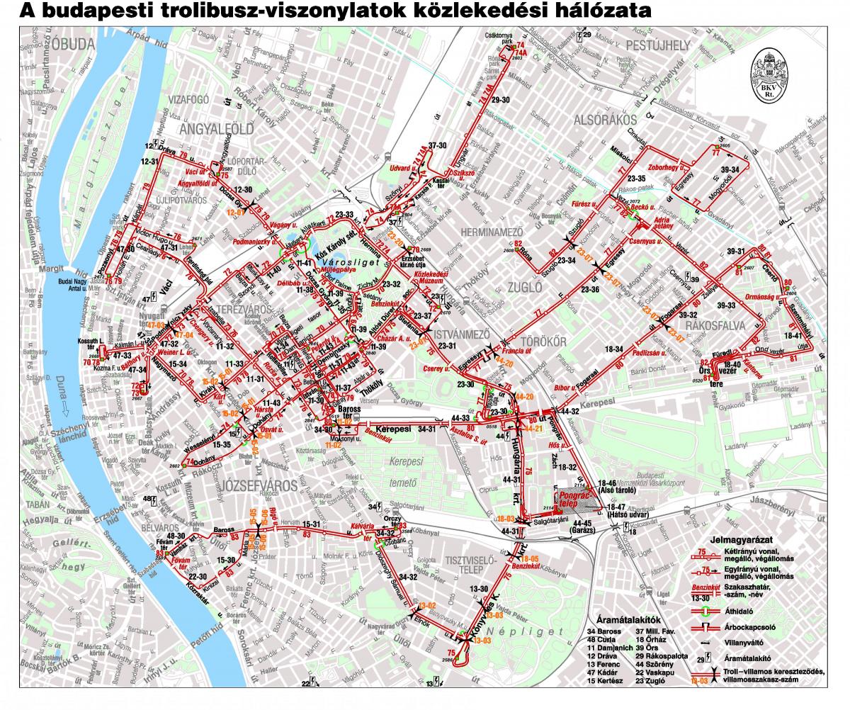 карта Будимпеште колица су у целости