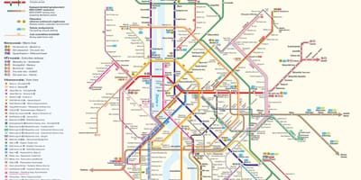 Будимпешта јавни превоз мапи