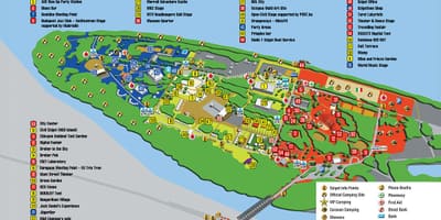 Карта Sziget у Будимпешти