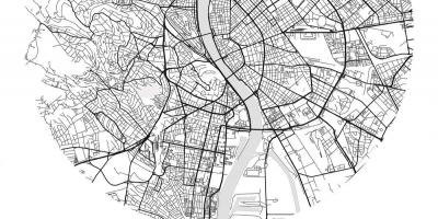 Карта Будимпешта, стреет арт