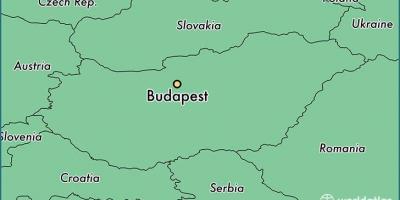 Карта Будимпеште и суседних земаља