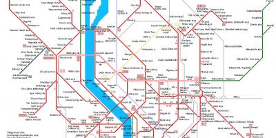 Трамвајске линије карти Будимпеште