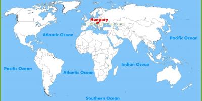 Карта света Мађарска Будимпешта