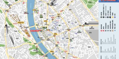 Пешачка тура у Будимпешти мапи